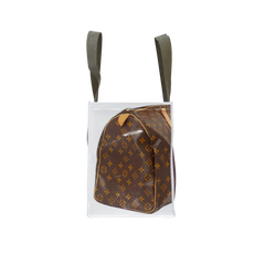 GroceryBags TITA ELVIE duffle GroceryBag, brown canvas, large