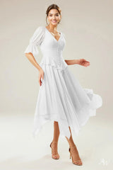 A-line Glitter Mesh Dress