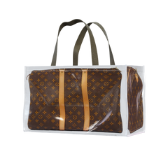 GroceryBags TITA ELVIE duffle GroceryBag, brown canvas, large
