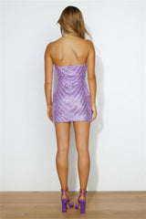 Stars Shining Bright Mini Dress Lilac