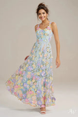 A-line Tulle V-Neck DRESS