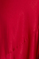 Flashy Sorièe Satin Maxi Dress Red