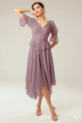 A-line Glitter Mesh Dress