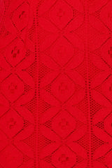 Back In The Habit Midi Dress Red