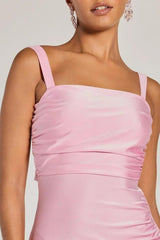 Backless High Slit Slim-Fit Formal Dress