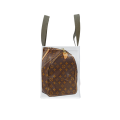 GroceryBags TITA ELVIE duffle GroceryBag, brown canvas, large
